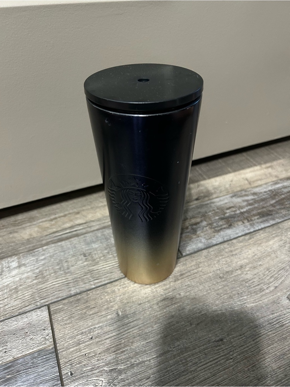 Starbucks Disney 50th Anniversary Travel Tumbler ombre Gold & Black - Picture 3 of 7